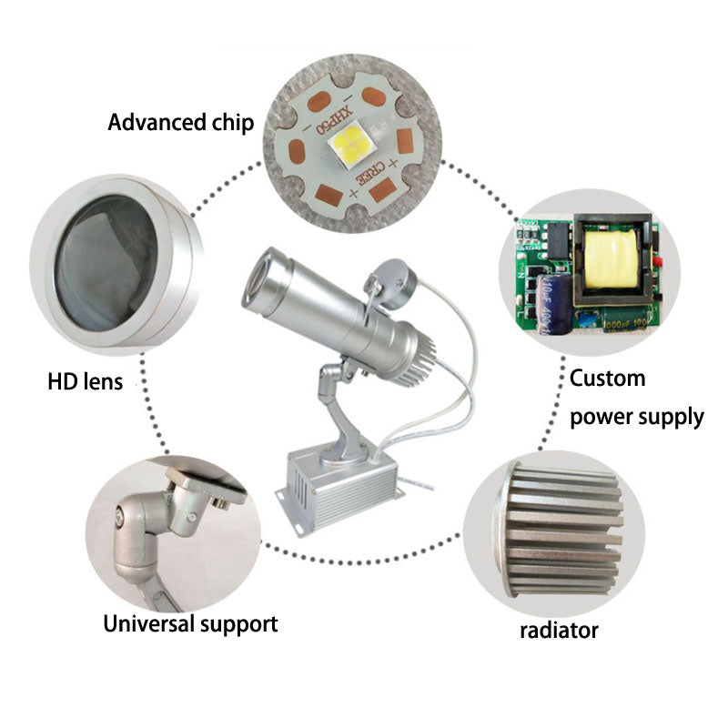 10W Ad Logo Store Bar Indoor Outdoor Projector Light