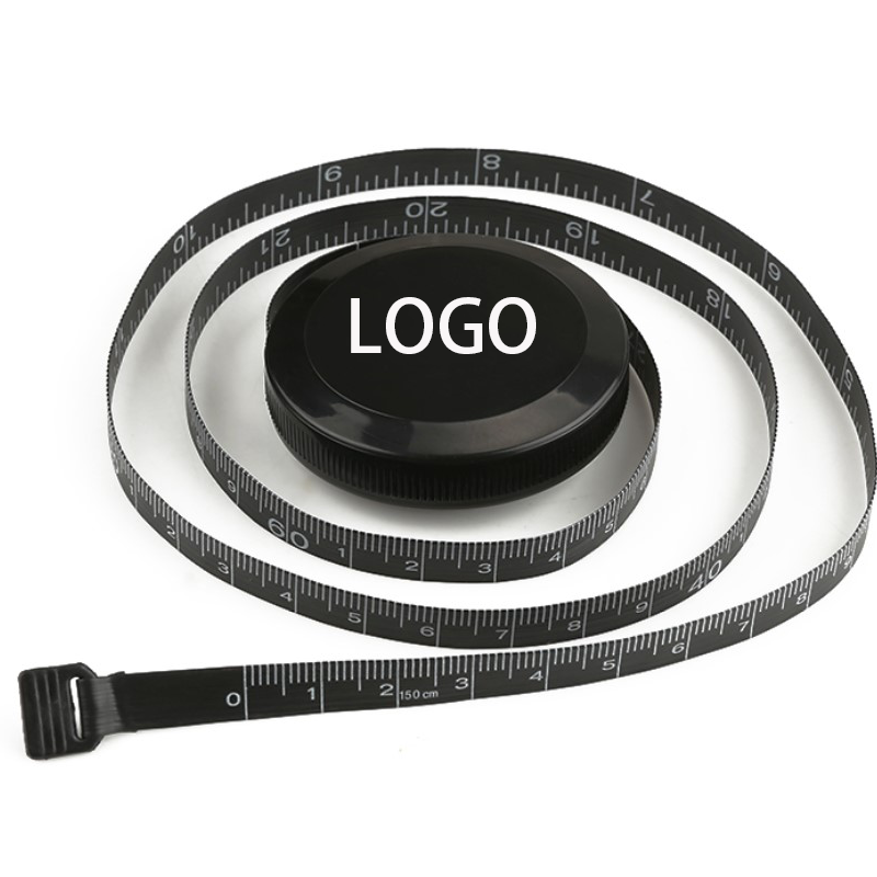 60Inch/150CM Retractable Mini Measuring Black Tape