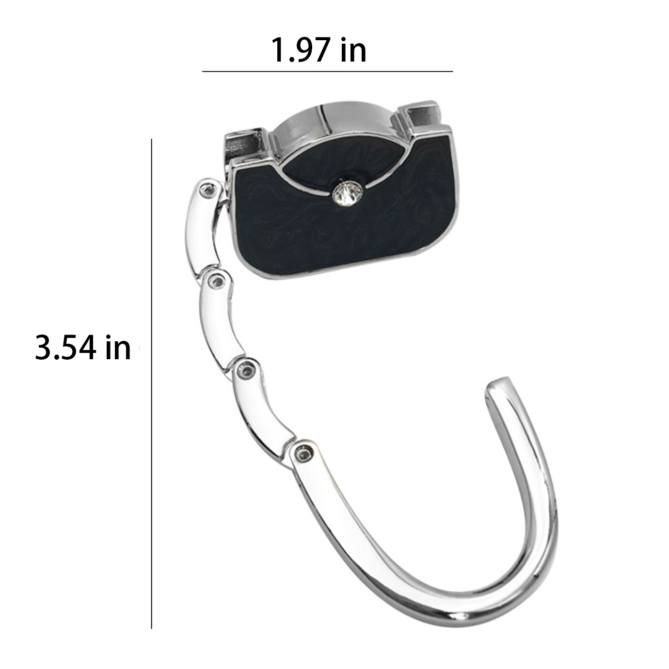 Handbag Shaped Foldable Zinc Alloy Purse Hook