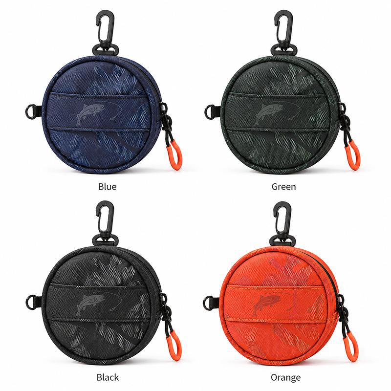 Portable Waterproof Fishing Tackle Storage Bag Mini Oxford Lure Line Organizer Pouch