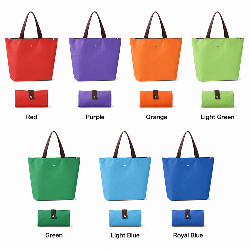 Foldable Waterproof Oxford Fabric Shopping Tote Bag Large Capacity Reusable Grocery Bag