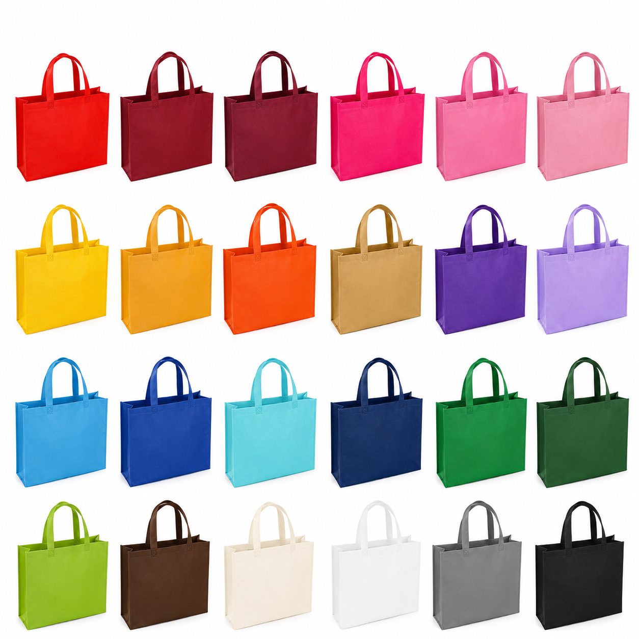 16.9" Non-Woven Shopping Tote Bag W/ Reinforced Handle