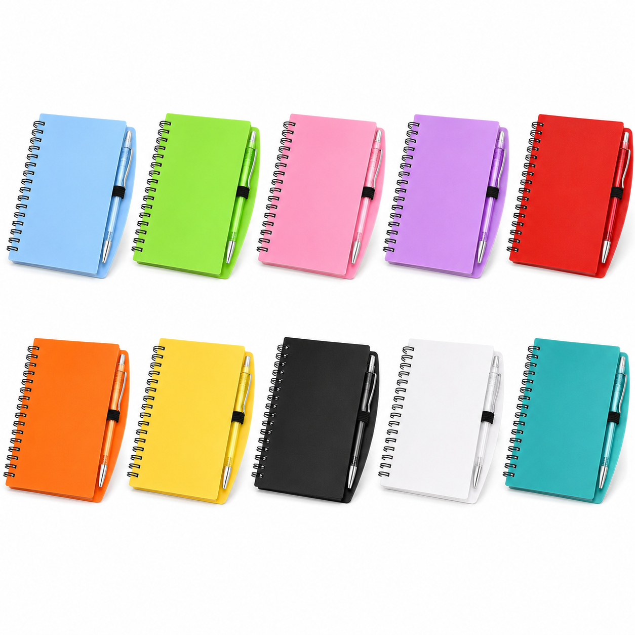 A6 Spiral Notebook Pen Set 70 Page Waterproof Cover Journal Writing Notebook