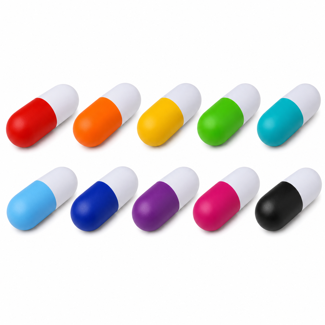 Capsule Shaped Pu Foam Stress Ball