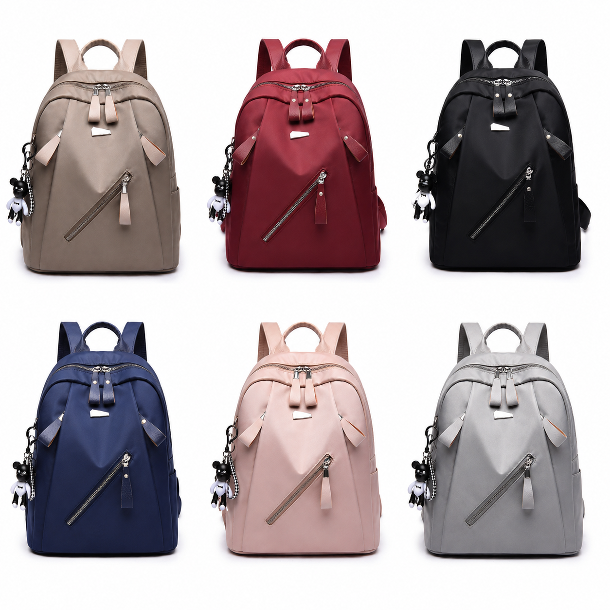 Fashion Oxford Fabric Women Backpack Lightweight Casual Shoulder Bag
