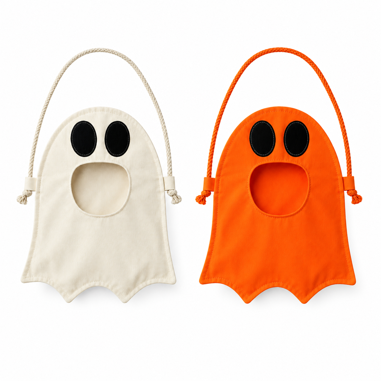 16.5" Ghost Cotton Canvas Drawstring Candy Bag