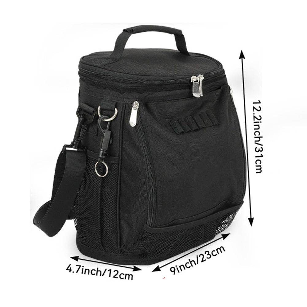 12'' Oxford 10-can Insulated Cooler Golf Shoulder Bag