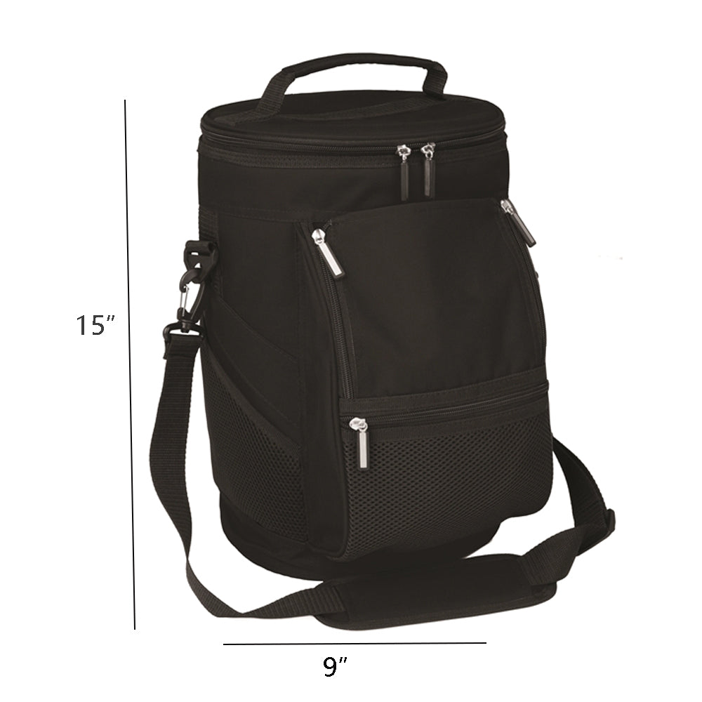 15'' 10-Can Golf Insulated Cooler Bag With Shoulder Strap