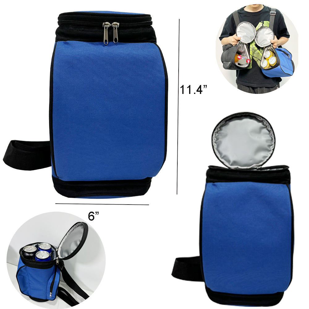 11'' 6-Can Golf Cooler Bag with Multi-Pockets