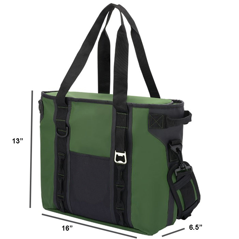 24 Can PVC Water Resistant Tote Cooler Bag