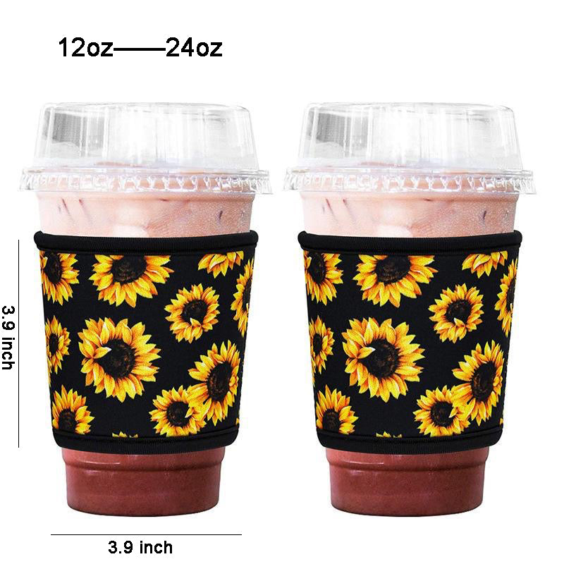 12oz Reusable Neoprene Coffee Cup Sleeve