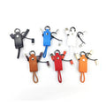 3 In 1 Leather Charging Cable With Keychain