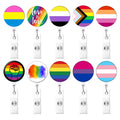 Rainbow Badge Reel Retractable ID Badge Holder