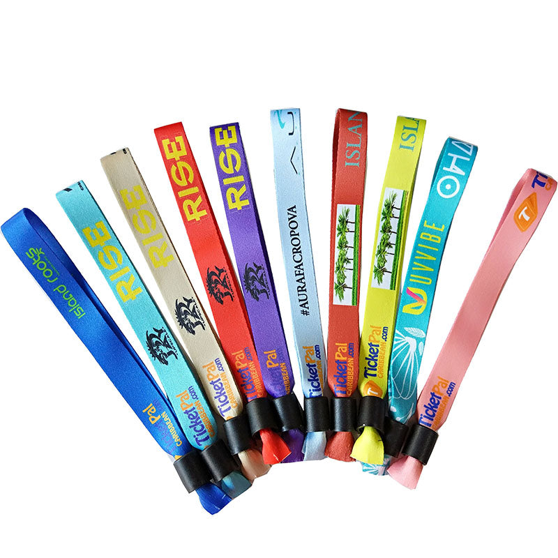 Festival fabric wristbands