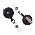 Retractable Round Badge Holder with alligator clip