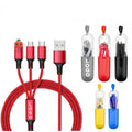 3-in-1 USB Multi Fast Charging Cable With Box