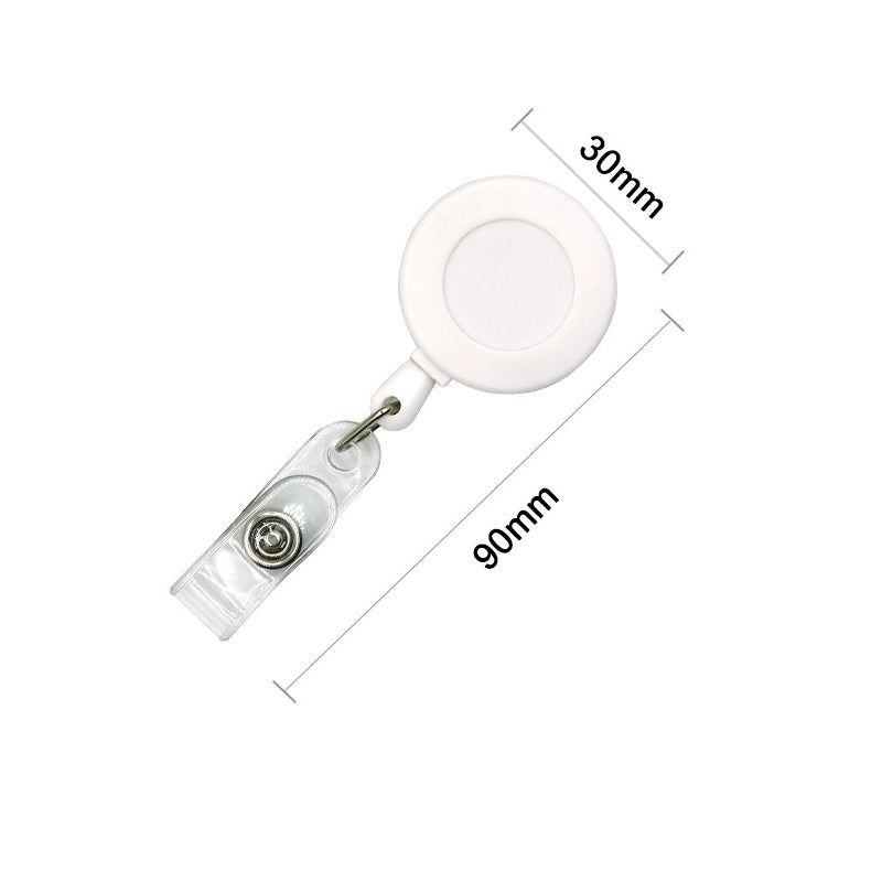 Colorful Matte Retractable Buckle Keychain
