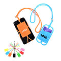 Silicone Phone Wallet Holder with Lanyard