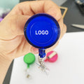 Transparent Retractable Round Badge Holder