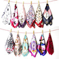 Multifunctional Satin Bandanas Print Head Wrap Scarf Wristband