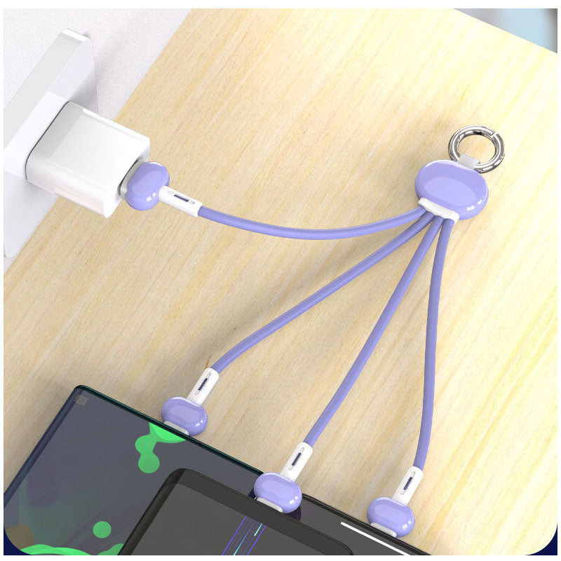 4-in-1 Key Chain Charging Cable