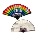 Full Color Custom Folding Hand Held Silk Fan