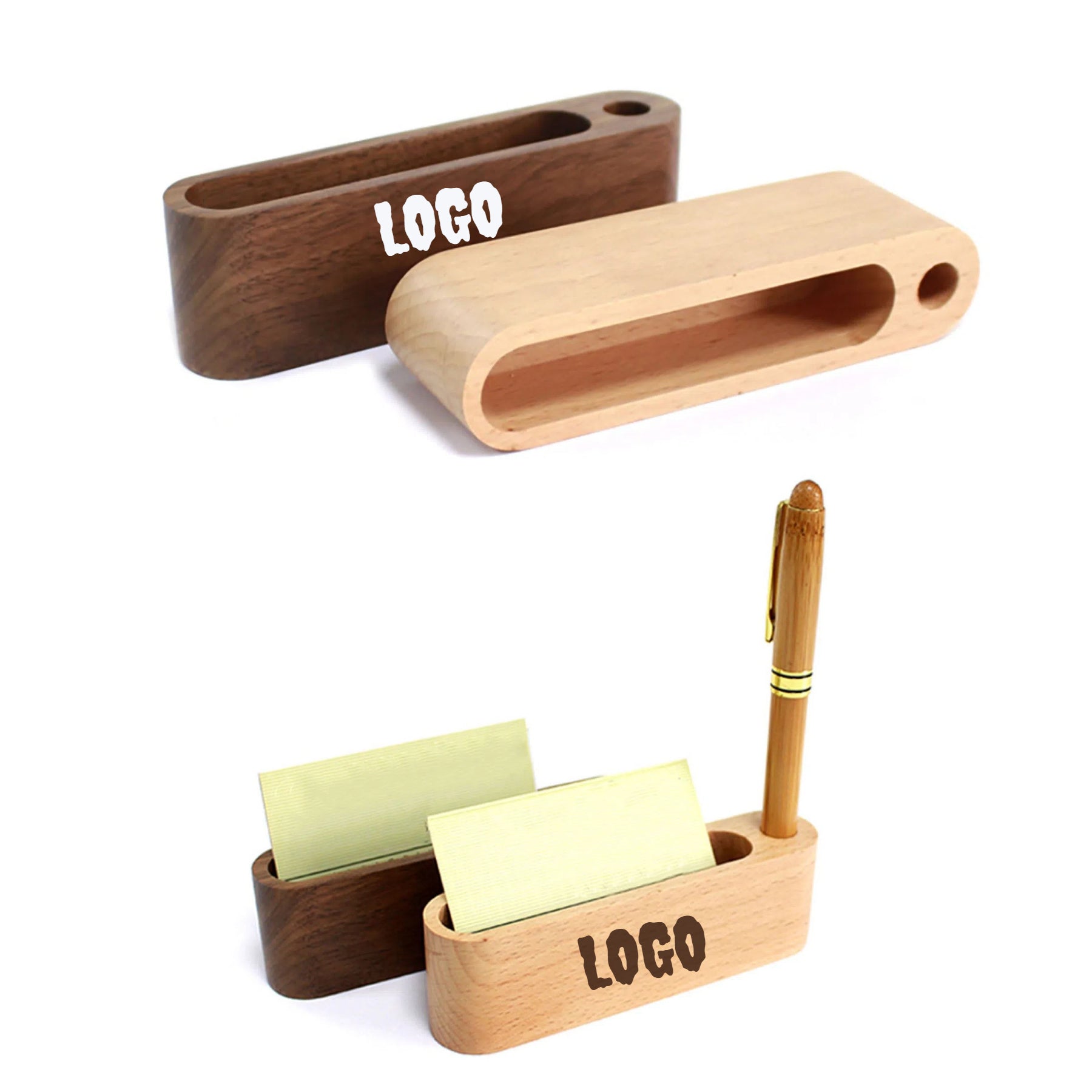 Desktop Wooden Card Box