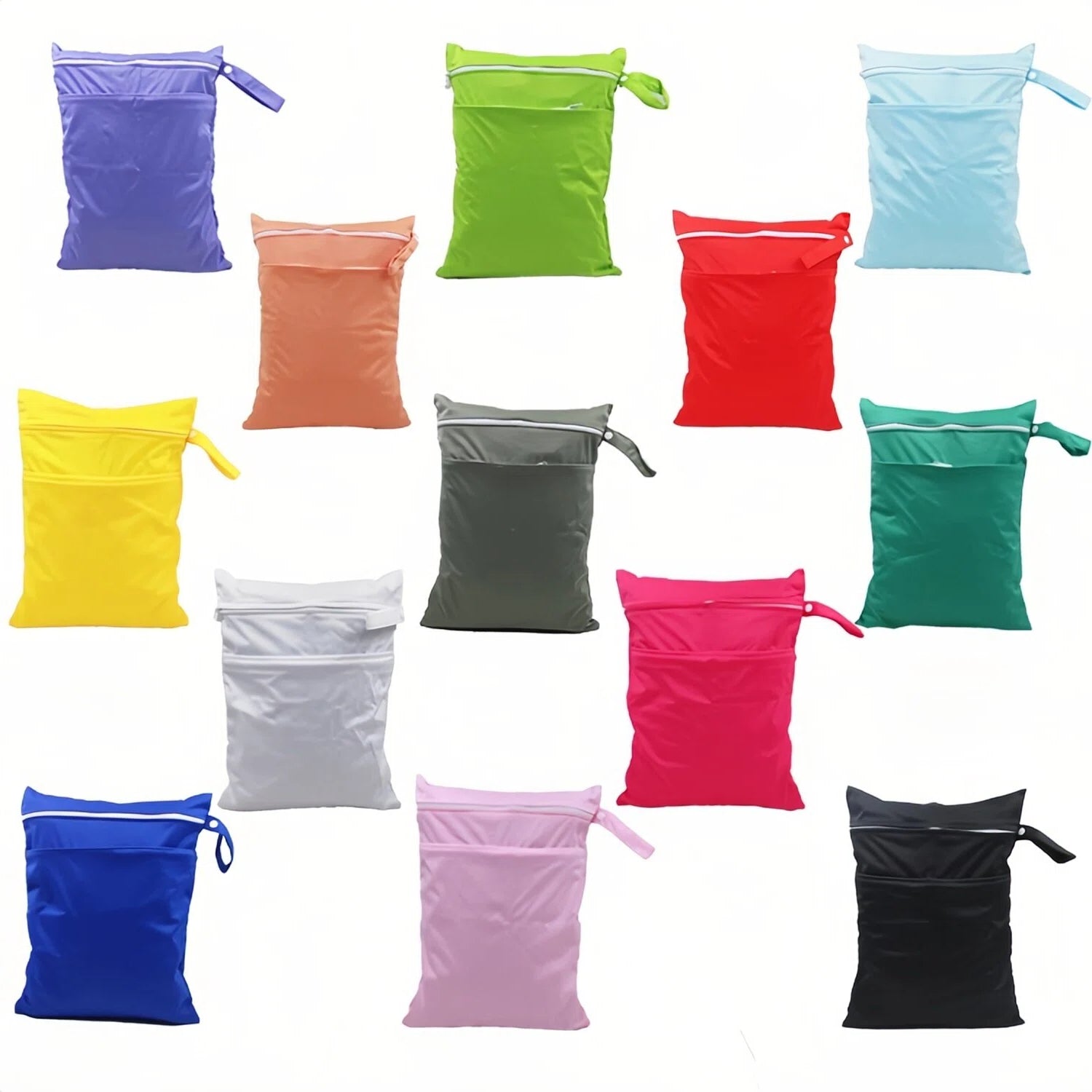 Waterproof Baby Diaper Wet Dry Bag W/ 2 Pockets