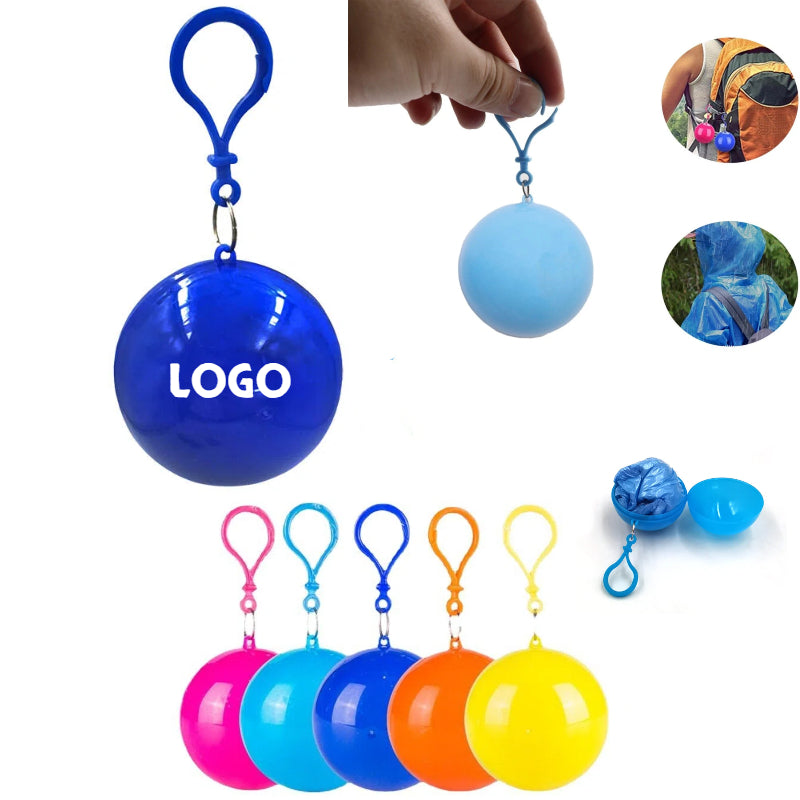 Portable Ball Shaped Rain Poncho