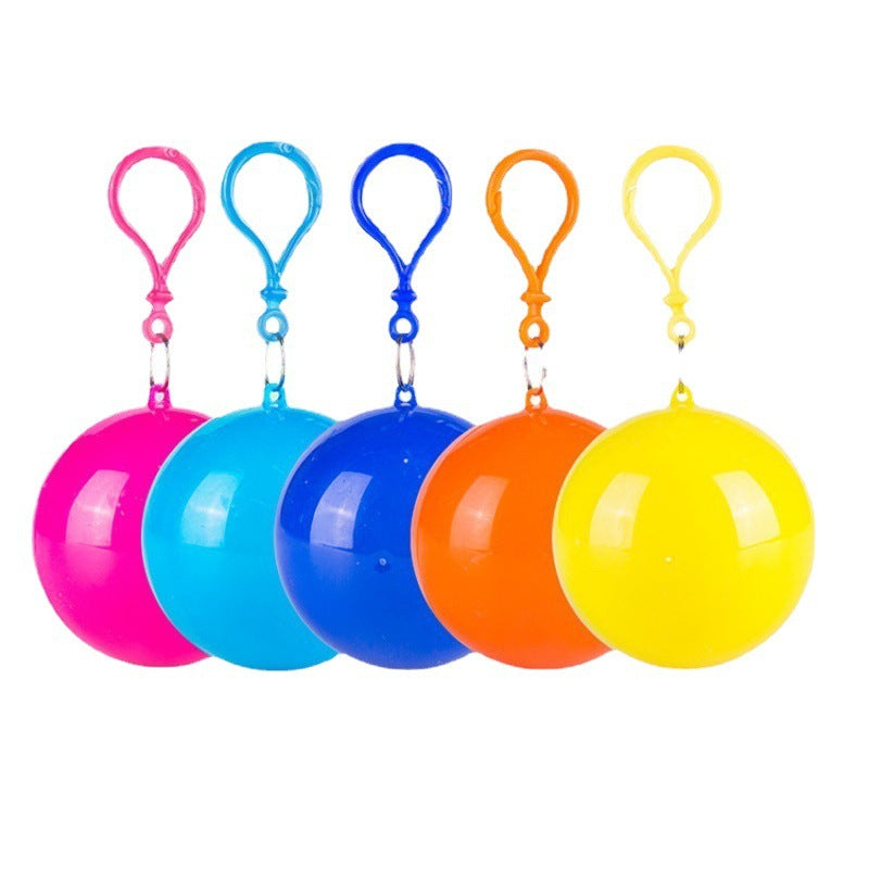Portable Ball Shaped Rain Poncho