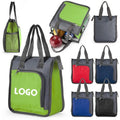 Color-Block Portable Oxford Lunch Bag