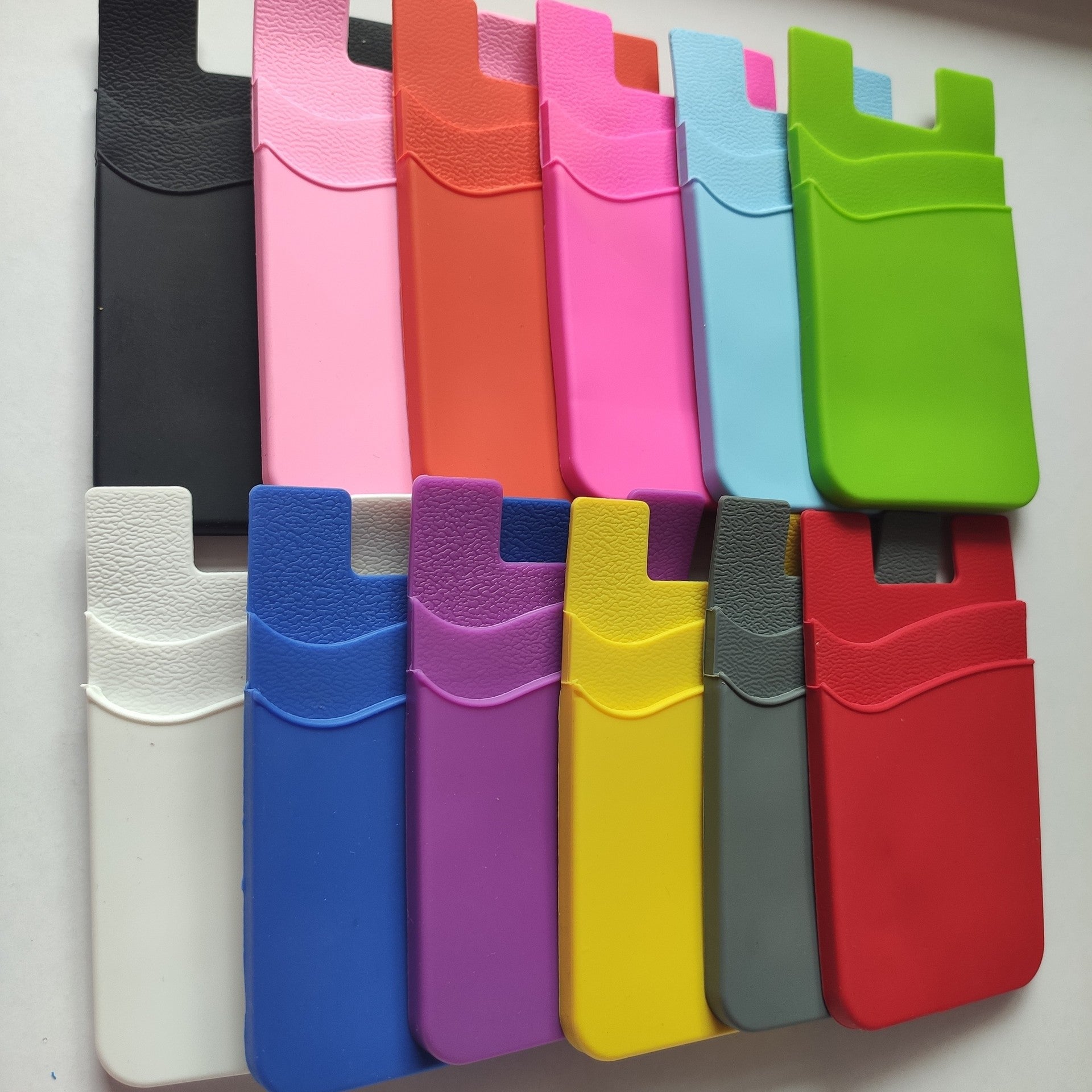 Silicone Phone Wallet W/ Double Pockets