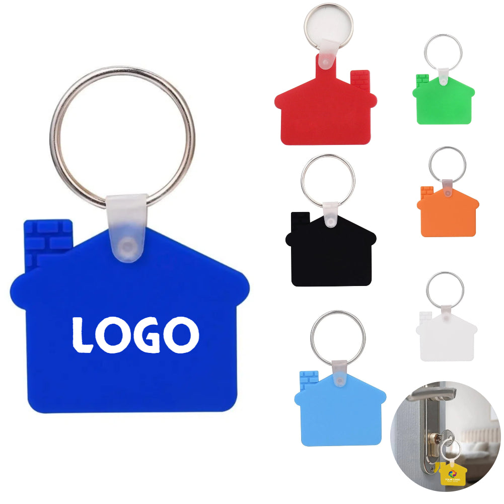 Silicone House Shaped Keychain