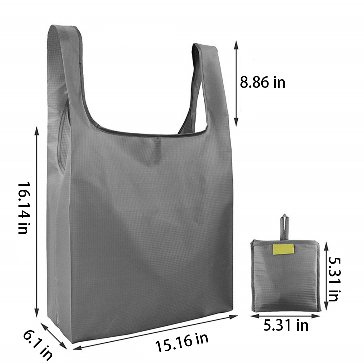 16.14" Large Foldable Waterproof Oxford Cloth Shopping Bag