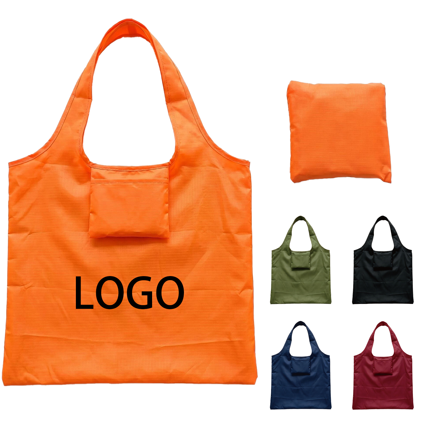 25.59" Foldable Waterproof Oxford Cloth Shopping Tote