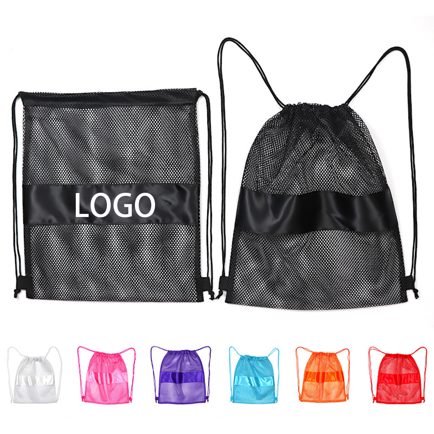Breathable Mesh Drawstring Backpack