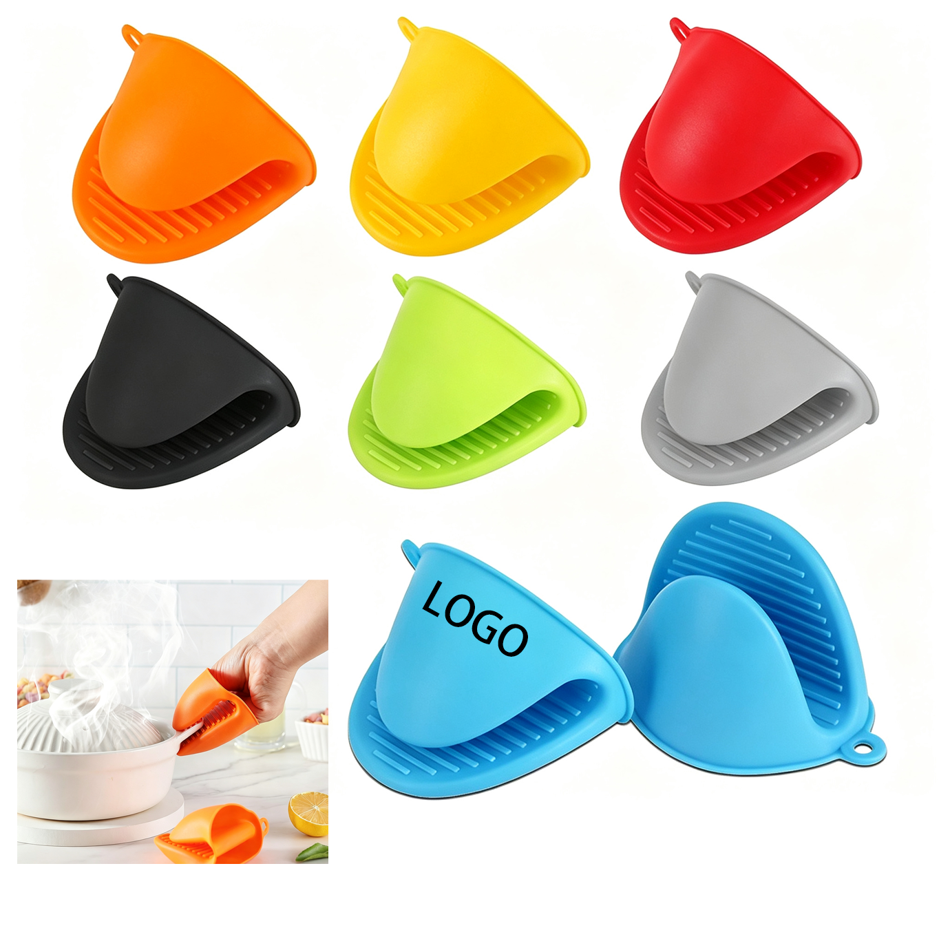 Heat-Resistant Silicone Oven Gripper