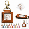 Pu Leather Photo Album Keychain Mini Picture Holder