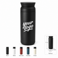 Stainless Steel Insulated Flat Lid Travel Coffee Tumbler