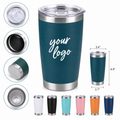 20 Oz Double-Wall Vacuum Stainless Steel Travel Tumbler