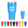 30 Oz Double-Wall 304 Stainless Steel Powder-Coated Travel Tumbler