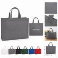 16.9" Non-Woven Shopping Tote Bag W/ Reinforced Handle