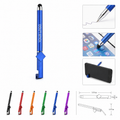Aluminum Phone Stand Click Pen W/ Stylus Tip