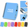 A6 Spiral Notebook Pen Set 70 Page Waterproof Cover Journal Writing Notebook