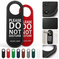 Waterproof Pu Leather Do Not Disturb Door Hanger Hotel Room Sign