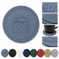 Round Raised-Rim Silicone Coaster