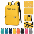 15 inch Water Resistant Polyester Lightweight Backpack Front Pocket Daypack