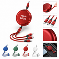 3In1 Retractable Fast Charging Aluminum Alloy Charging Cable