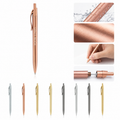 Metallic Finish Aluminum Retractable Ballpoint Pen