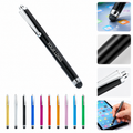 Retractable Metal Ballpoint Pen W/ Stylus